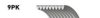 GATES 9PK1600ES V-Ribbed Belts
